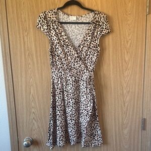 Leopard Print Mini Dress